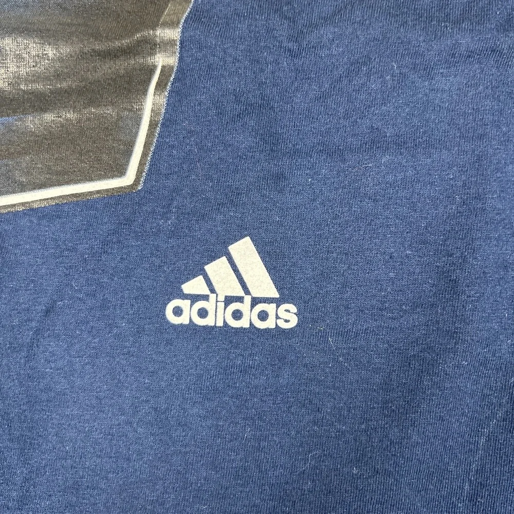 Adidas Indiana Pacers NBA Graphic T-Shirt Mens Large Navy Blue The Go-To Tee NWT